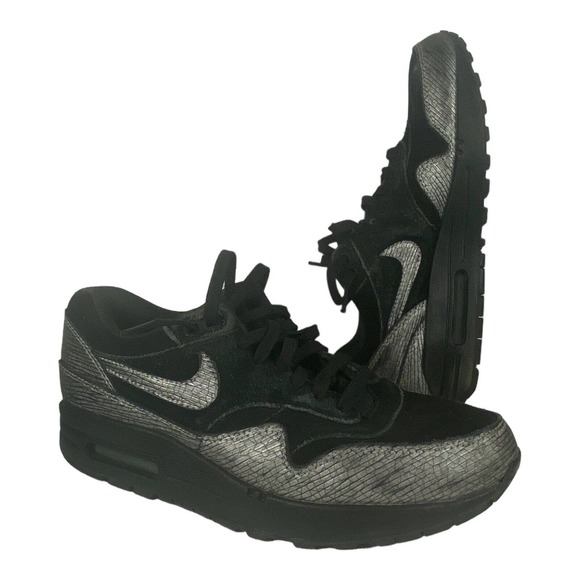 2015 Nike Air Max 454746-005 Premium Black Metallic Women’s Size 8.5 Men’s 7 - Picture 1 of 6